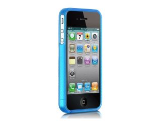 Apple iPhone 4S/iPhone 4 Blue Tinted Design Crystal Skin
