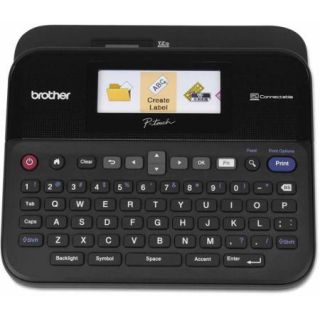 Brother P Touch PT D600 PC Connectable Label Maker with Color Display, Black