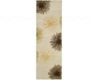 Soho 26 x 14 Abstract Handtufted Wool/Viscose Blend Runner   H178568 —