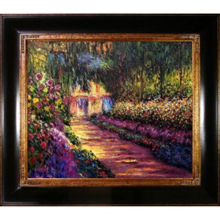 Tori Home Pathway in Monets Garden at Giverny by Claude Monet Framed