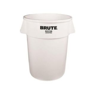 Rubbermaid Commercial Products BRUTE 44 Gal. White Round Vented Trash Can FG264300WHT