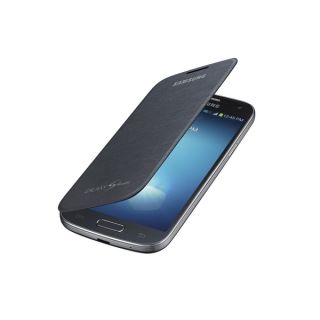 Samsung Galaxy S 4 Mini Flip Black Cover Folio Case   16597472