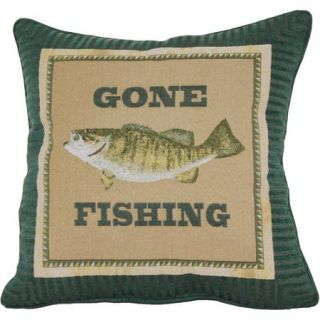 Gone Fishing Decorative Pillow