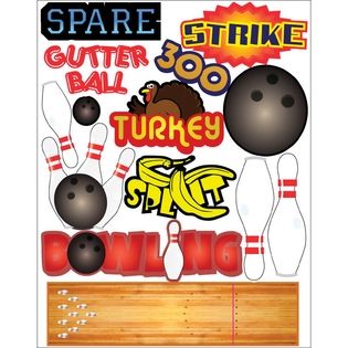 Themed Die Cut Assortment Bowling   Home   Crafts & Hobbies