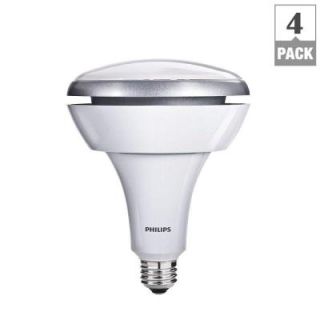 Philips 75W Equivalent Soft White BR40 Dimmable LED Flood Light Bulb (4 Pack) 451914