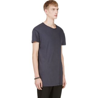 Silent by Damir Doma Slate Blue Layered Reversible T Shirt