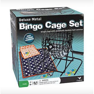 Cardinal Ind Toys Deluxe Metal Bingo Cage Set   Toys & Games   Family