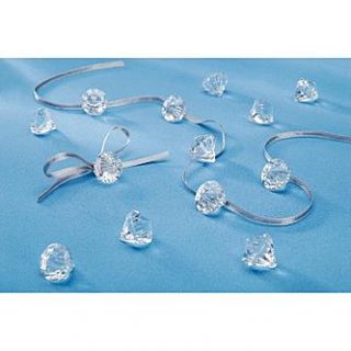 Faceted Diamond Charms W/Hole 1/2 140/Pkg Crystal   Home   Crafts