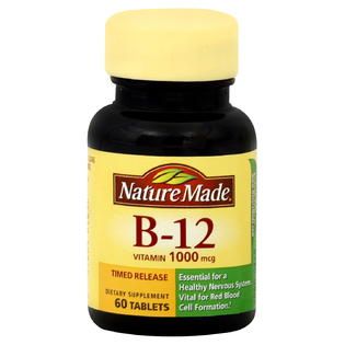 Nature Made Vitamin B 12, 1000 mcg, Tablets, 60 tablets   Health