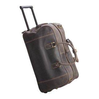 Australian Bag Outfitters Melbourne Rolling Duffel Bag   Carry On, Leather 2150A 42