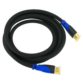 INSTEN Fully HDCP Compliant Black and Blue High Speed HDMI M/ M Cable