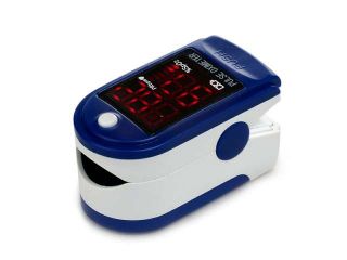 CONTEC CMS50DL Pulse Oximeter Fingertip Blood Oxygen Monitor With Carry Case   Dark Blue