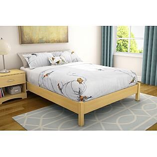 South Shore  Classic Platform Bed Collection Full 54 inch bed Natural