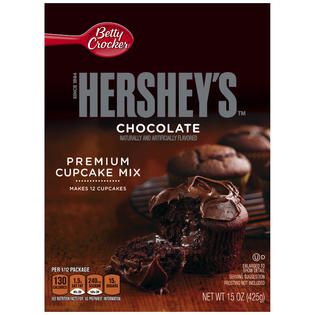 Betty Crocker Hersheys Chocolate Cupcake Mix 15 OZ BOX   Food
