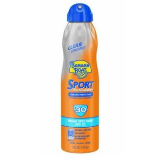 Banana Boat Boat Sport Performance Sunscreen Spray, SPF 30 6 oz (Pack of 6)