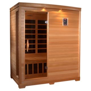 GDI HD Edition 3 person Far Infrared Carbon Hemlock Wood Sauna