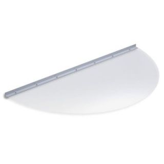 Ultra Protect 48 in. x 23 in. Semi Round Clear Polycarbonate Window Well Cover SR500