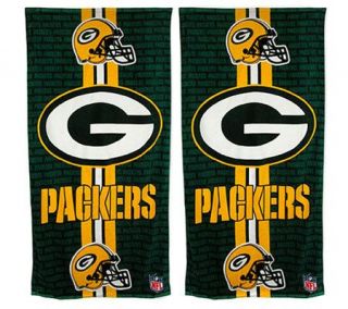 NFL Green Bay Packers Beach Towels  Set of 2 —
