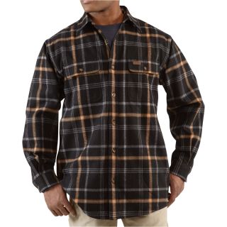 Carhartt Youngstown Flannel Shirt Jacket — Black, 2XL, Model# 100081