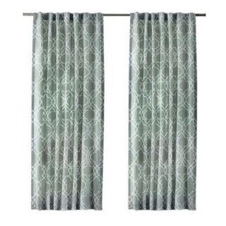 Home Decorators Collection Gray Garden Gate Back Tab Curtain (Price Varies by Size) 1623943