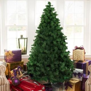 6' Premium Artificial Christmas Pine Tree With Solid Metal Legs 1000 Tips Full Tree