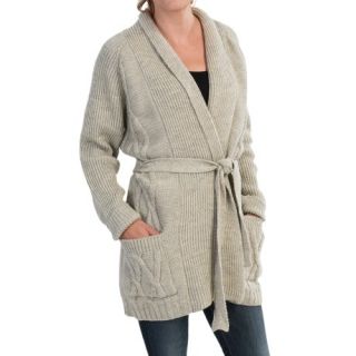 Peregrine by J.G. Glover Aran Cable Knit Cardigan Sweater (For Women) 69