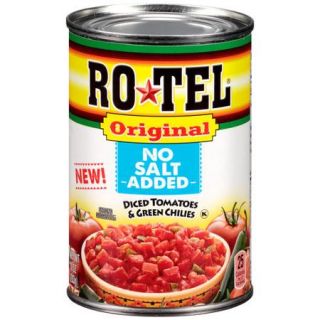 Ro*Tel Original No Salt Added Diced Tomatoes & Green Chilies, 10 oz