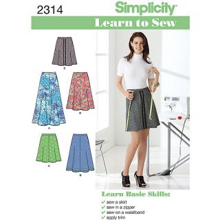 Simplicity Pattern Misses' Skirts/Pants, (6, 8, 10, 12, 14, 16, 18)