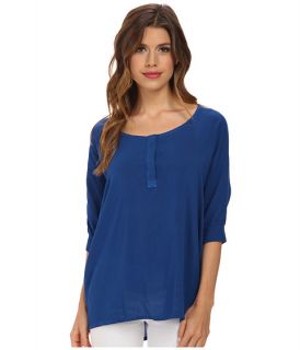 Splendid Rayon 3/4 Length Shirt Azure