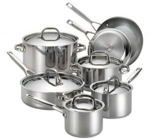 Anolon Tri Ply Clad Stainless Steel 12 Piece Cookware Set —