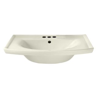 American Standard Tropic 21 in L x 27 in W Linen Vitreous China Rectangular Pedestal Sink Top