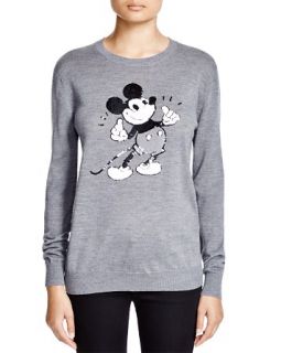 MARKUS LUPFER Thumbs Up "OK" Vintage Mickey Sequin Sweater