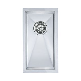 BLANCO Precision 20 in x 11 in Satin Polished Single Basin Stainless Steel Undermount Residential Kitchen Sink