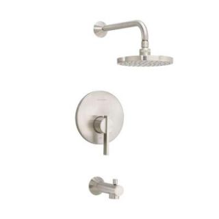 American Standard Berwick 1 Handle Tub and Shower Faucet Trim Kit in Satin Nickel (Valve Sold Separately) T430.502.295