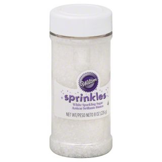 Wilton  Sprinkles, White Sparkling Sugar, 8 oz (226 g)