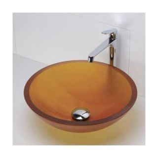 DecoLav Translucence Round 19mm Glass Vessel Bathroom Sink