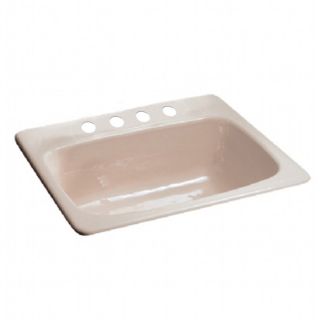 American Standard White Heat Single Basin Cast Iron Topmount Kitchen Sink