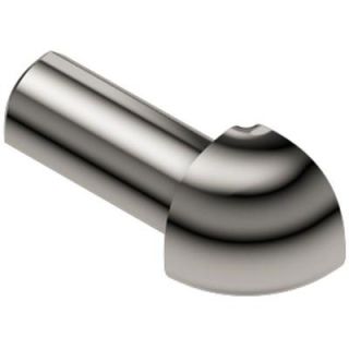 Schluter Rondec Polished Nickel Anodized Aluminum 5/16 in. x 1 in. Metal 90 Degree Outside Corner EV/RO80ATG