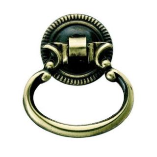Amerock Classic Accent Antique English 1 in. Furniture Ring Pull in Antique Brass BP886 AE