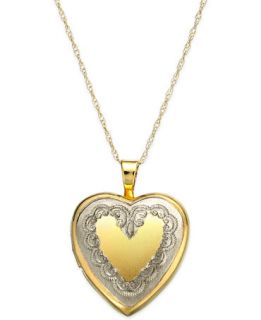 Heart Locket Pendant Necklace in 14k Gold