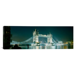 Panoramic Tower Bridge London, England Photographic Print on Canvas by