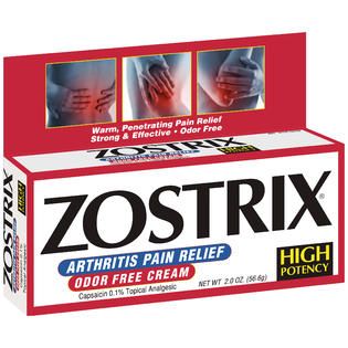 Zostrix High Potency Topical Analgesic Cream Arthritis Pain Relief 2