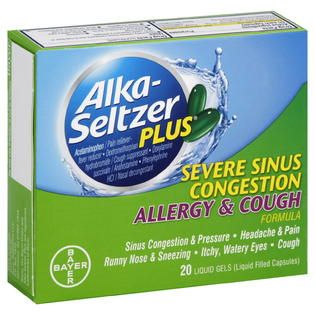 Alka Seltzer Plus Allergy & Cough Formula, Severe Sinus Congestion