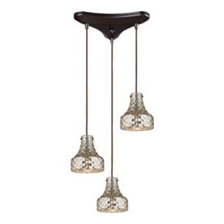 Radionic Hi Tech Fas Prima 3 Light Oil Rubbed Bronze Chandelier E_CHA_46023/3_RHT