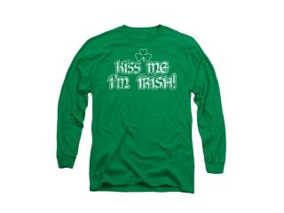 Kiss Me I'M Irish Mens Long Sleeve Shirt