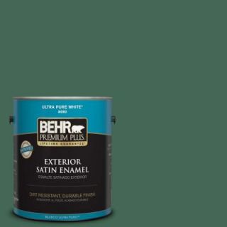 BEHR Premium Plus 1 gal. #M420 7 Billiard Green Satin Enamel Exterior Paint 934001