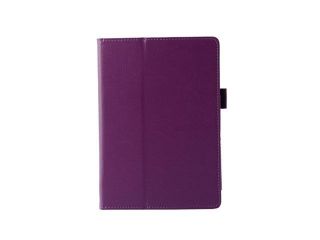 Moonmini Case for Acer Iconia A1 830 Litchi Grain PU Leather Folding Stand Flip Folio Case Cover with Pen Holder (Purple)
