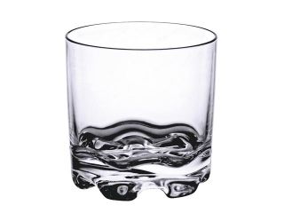 Excellante 8 1/2 OZ Polycarbonate Rock Glass with Heavy Base, Stackable