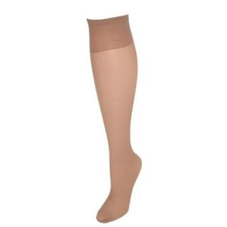 Hanes Womens Plus Size Nylon Sheer Knee High Socks (Pack of 4), Barely There