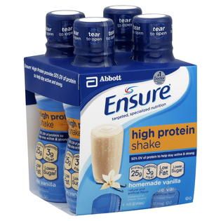 Ensure  Shake, High Protein, Homemade Vanilla, 4   14 fl oz (414 ml)